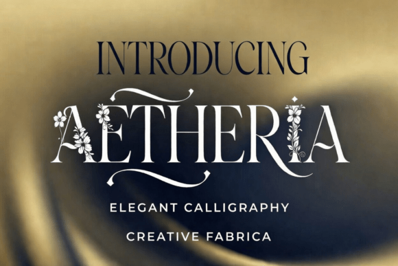 Aetheria Font: Elegant Botanical Display