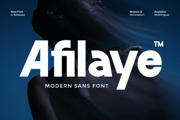 Afilaye Font for Modern Web Design