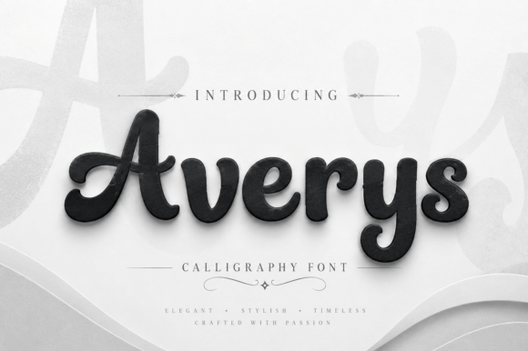Averys Font: Elegant Script for Designers
