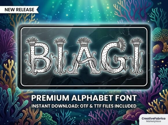 Biagi Font: Aquatic Elegance