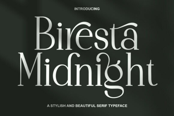 Biresta Midnight Font for Branding and Business Design