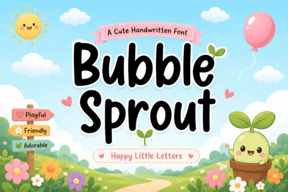 Bubble Sprout Font for Creative Brands