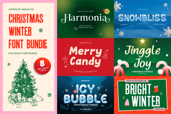 Christmas Winter Bundle Font
