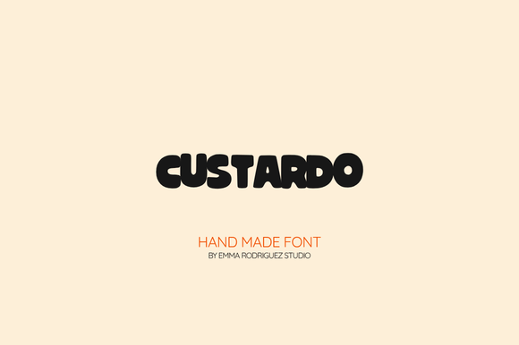 Custardo Font for Creative Makers