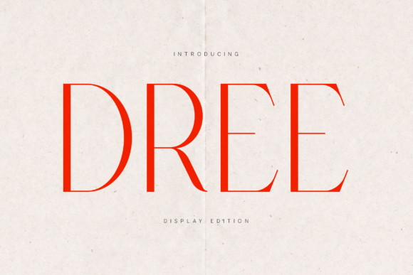 Dree: A Luxe Font for Bold Branding