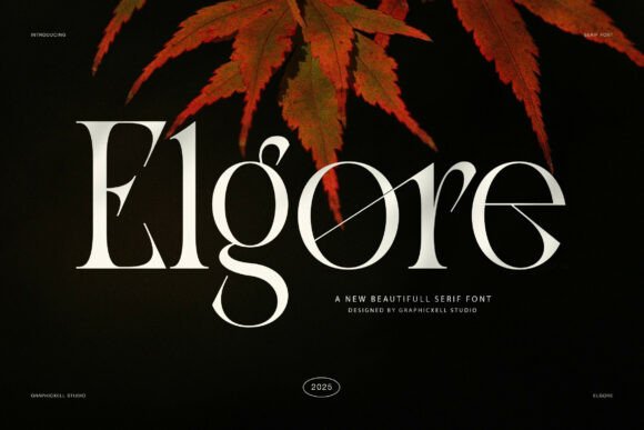 Elgore Font: A Refined Typeface for Editorial Design