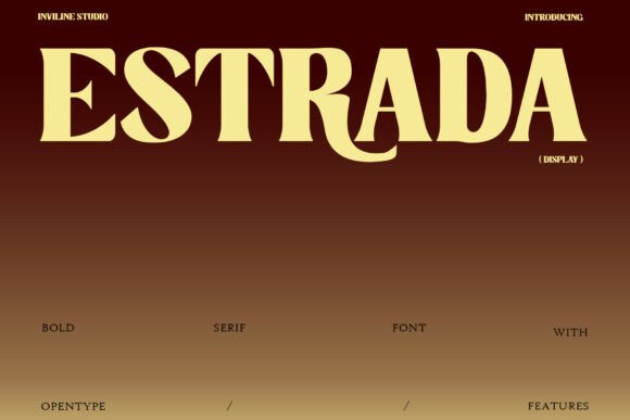 Estrada: A Bold Display Serif Typeface for Impactful Web Design