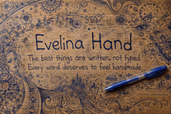 Evelina Hand Font for Creative Projects