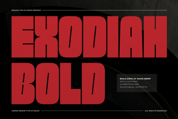 Exodiah: Bold Display Font