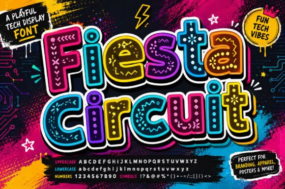 Fiesta Circuit Font Review