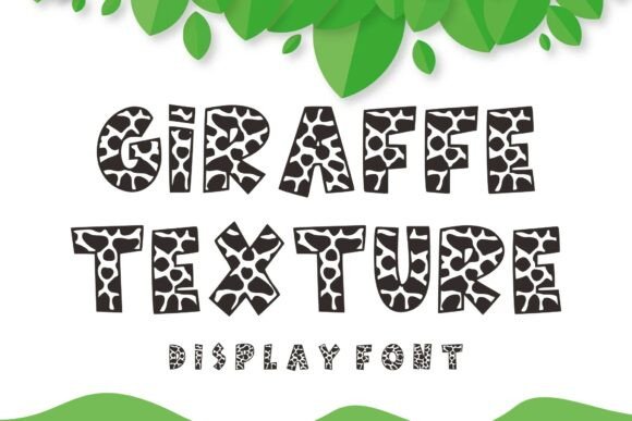Giraffe Texture Font: Add Wild Savanna Flair to Your Web Projects