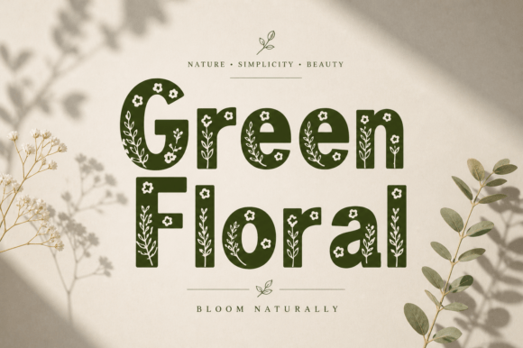Green Floral Font Review