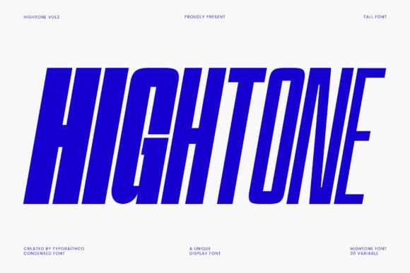 Hightone Family: A Bold Font for Business