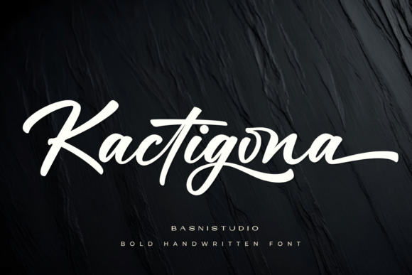 Kactigona Font: Bold Handwritten Style