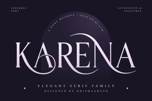 Karena Font for Elegant Crafts