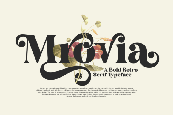 Mrovia Font: Bold Retro Serif