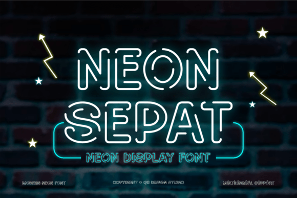 Neon Sepat Font for Web Design