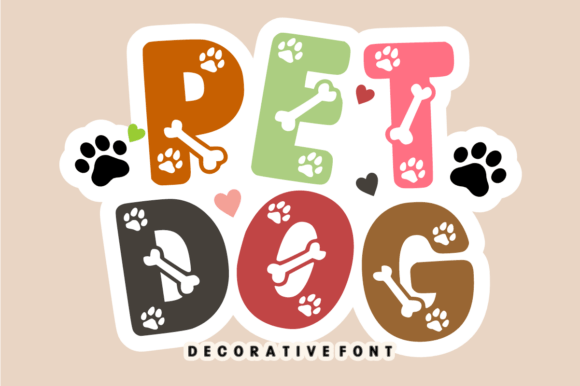 Pet Dog Font for Creative Makers