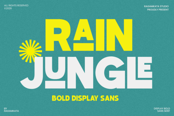 Rain Jungle Font for Bold Branding