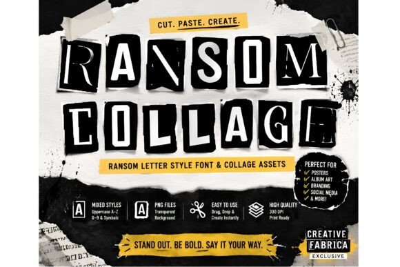 Ransom Collage Font Review