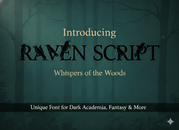 Raven Script Font