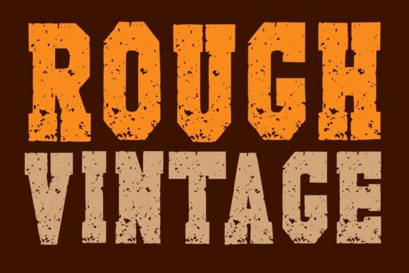 Rough Vintage Font for Bold Branding