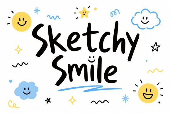Sketchy Smile Font for Creative Brands