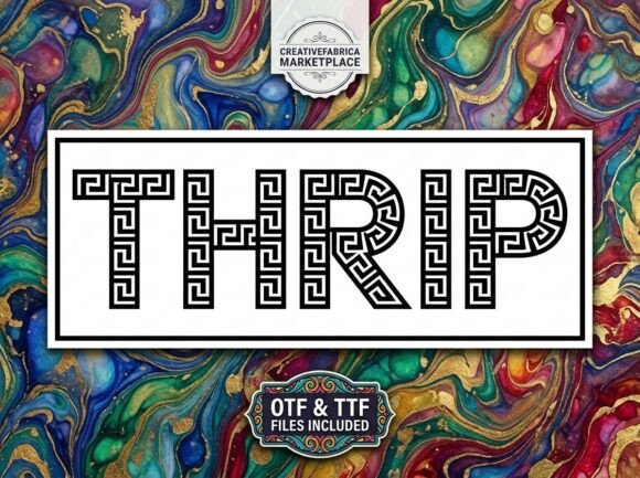 Thrip: A Decorative Font for Creative Projects